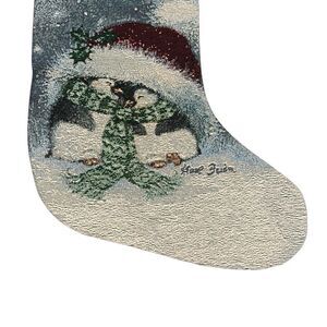 Kringle Express Fiber Optic Illuminated Christmas Stocking Blue White NWT